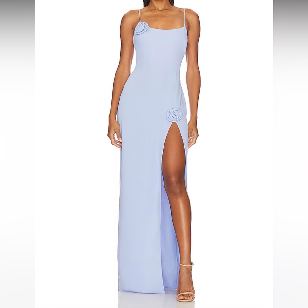 Amanda Uprichard Talena Rose Gown - English Lavender - Size Medium